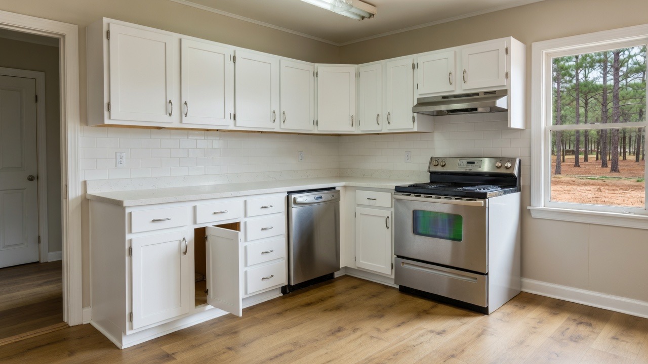 Kitchen after remodel carpentry