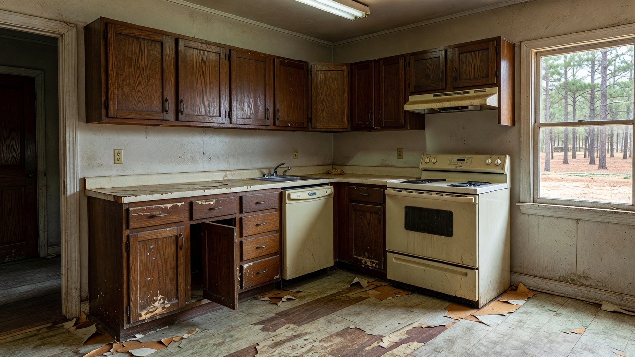 Kitchen before remodel carpentry