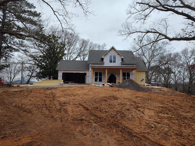 Roofing crew on a house